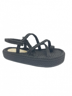 SANDALES SEMERDJIAN CORDE NOIR