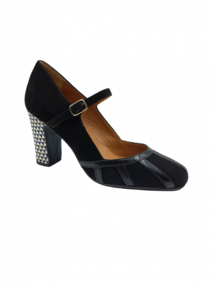 SALOME LES VENUES NUBUCK VERNIS NOIR