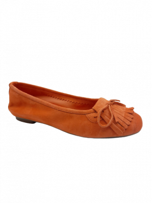 BALLERINES REQINS HINDI PEAU ABRICOT
