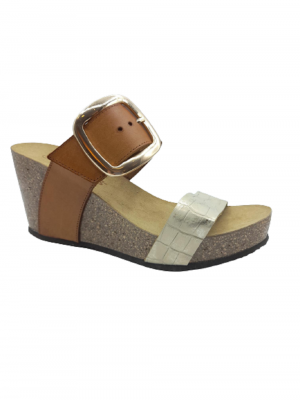 SANDALES REQINS QUETZAL CROCO OR