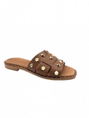 MULES SEMERDJIAN SILVIA CUIR CARAMEL