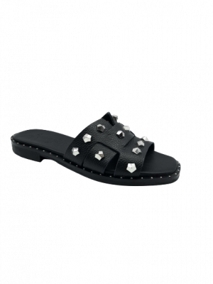 MULES SEMERDJIAN SILVIA CUIR NOIR