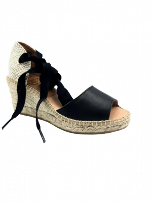 SANDALES COMPENSEES KANNA BALL LUX NOIR