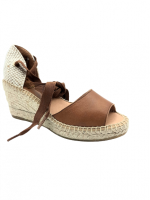 SANDALES COMPENSEES KANNA BALL LUX CAMEL