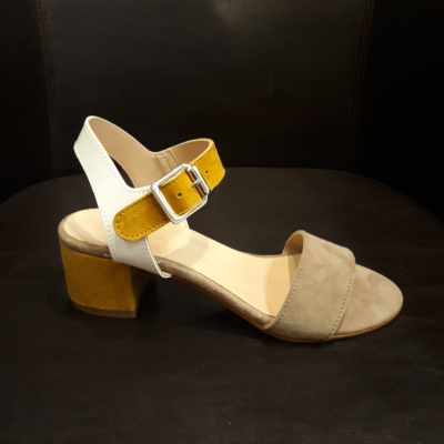 SANDALES REQINS TALON NAXOS OCRE