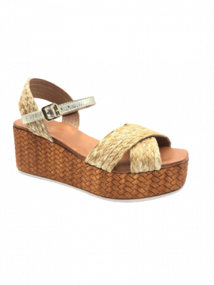 SANDALES REQINS CHARLIZE RAFIA COMPENSE