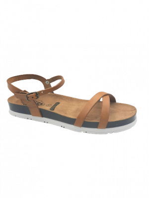 SANDALES PLAKTON GALA GEL CUIR JAUNE