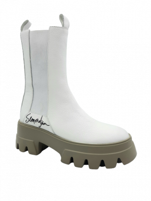 BOOTS SEMERDJIAN BOTTOLATO BIANCO