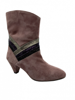 BOTTINES LES VENUES NUBUCK ROSE