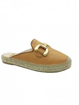 SANDALES MULES KANNA SPORTCALF CUOIO