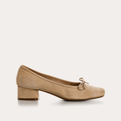 BALLERINES REQINS TALONS KYRIEL PEAU NATUREL