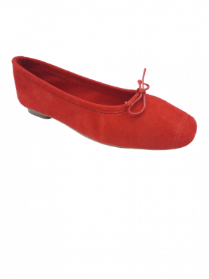 BALLERINES REQINS HARMONY PEAU ROUGE