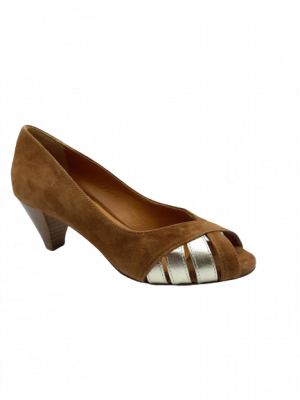 ESCARPINS LES VENUES CUIR PEAU CAMEL