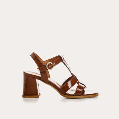 SANDALES REQINS LUGANO NAPLAK COGNAC