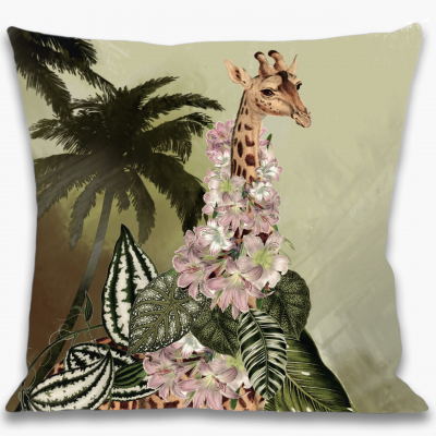 HOUSSE DE COUSSIN CAMELEOPARDALIS