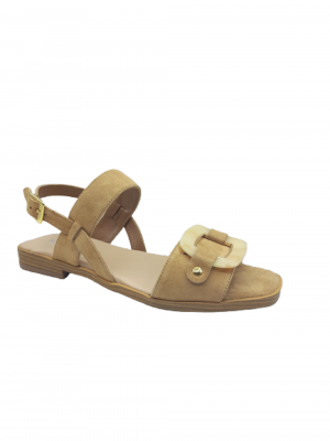 SANDALES REQINS FEERIE PEAU CAMEL