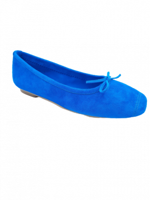 BALLERINES REQINS HARMONY PEAU TURQUOISE BLEU