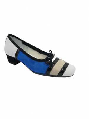 BALLERINES REQINS HONDRIANE TALON MIX PEAU BEIGE ROYAL