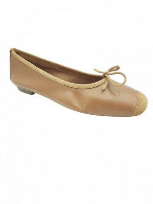 BALLERINES REQINS HARMONY CUIR CAMEL