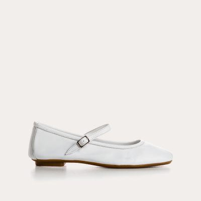 BABIES REQINS HONOR CUIR BLANC