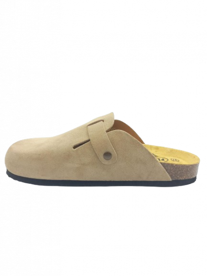 MULES PLAKTON BLOGG CUIR PEAU BEIGE