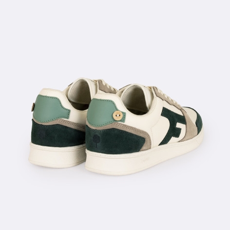 BASKETS FAGUO HOMME HAZEL ECRUE VERT