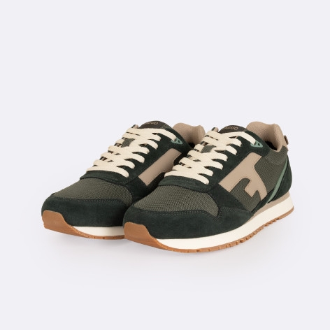 BASKETS FAGUO HOMME ELM RUNNING KAKI