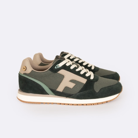 BASKETS FAGUO HOMME ELM RUNNING KAKI