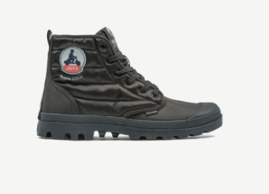 BOOTS PALLADIUM PAMPA HI DARE RHONA BLACK JOTT