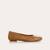 BALLERINES REQINS HAVA CUIR CAMEL