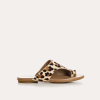 SANDALES MULES REQINS BAO LEOPARD BEIGE