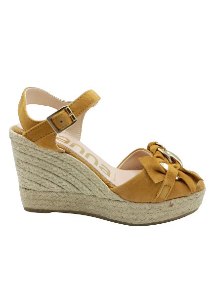 SANDALES COMPENSEES KANNA SUEDE HONEY