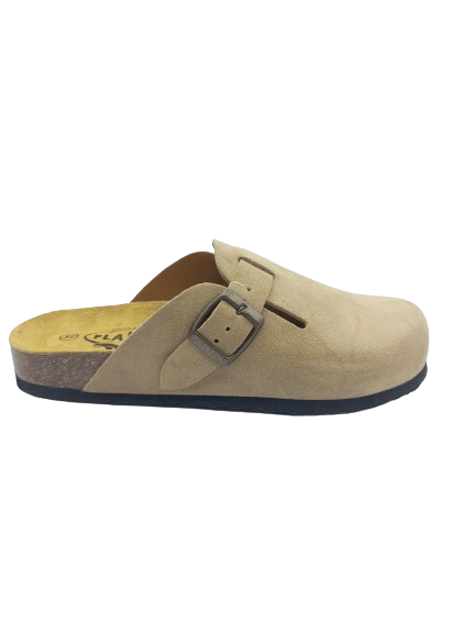 MULES PLAKTON BLOGG CUIR PEAU BEIGE