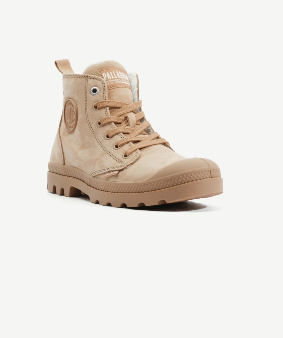 BOOTS PALLADIUM PAMPA HI ZIP WL NUDE BROWN