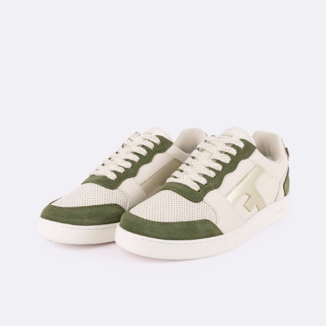 BASKETS FAGUO FEMME HAZEL ECRUE KAKI