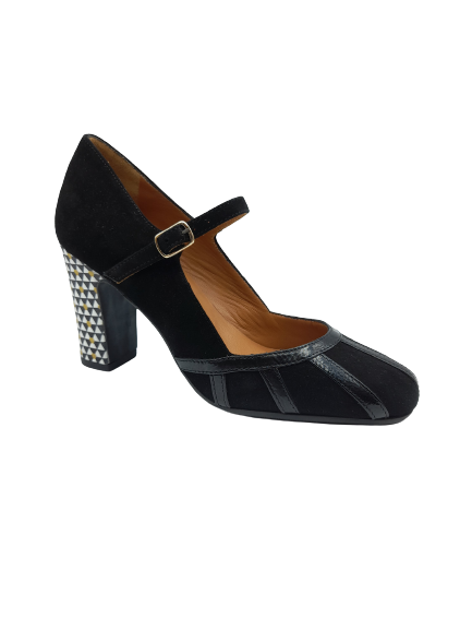 SALOME LES VENUES NUBUCK VERNIS NOIR Dovi Shoes